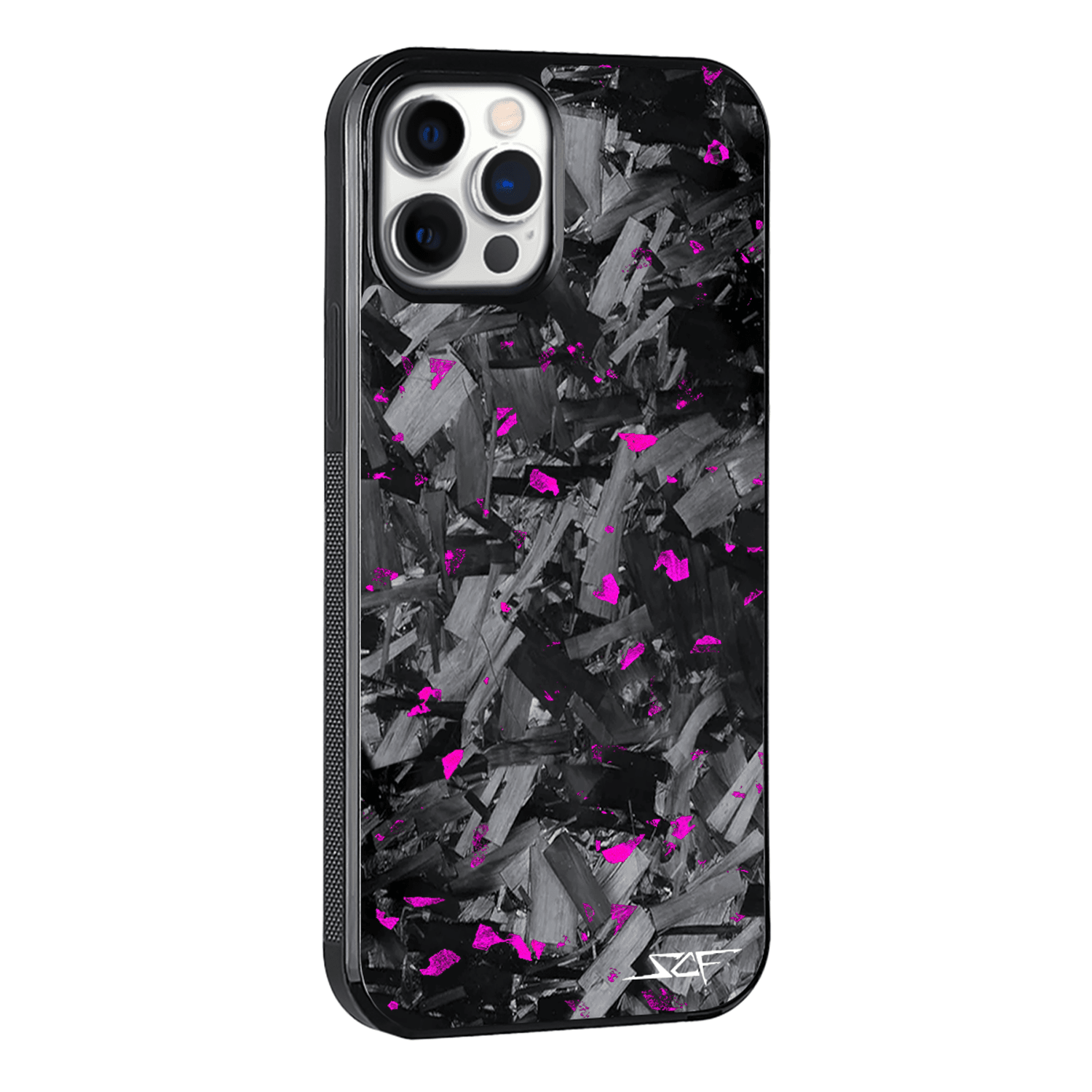 Kies-Motorsports Simply Carbon Fiber iPhone | Purple Flake Forged Chunk Carbon Fiber Case | CLASSIC Series iPhone 12 Pro Max