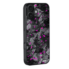 Kies-Motorsports Simply Carbon Fiber iPhone | Purple Flake Forged Chunk Carbon Fiber Case | CLASSIC Series iPhone 17