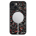 Kies-Motorsports Simply Carbon Fiber iPhone | Red Flake Forged Carbon Fiber Case | CLASSIC Series
