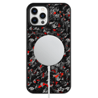 Kies-Motorsports Simply Carbon Fiber iPhone | Red Flake Forged Carbon Fiber Case | CLASSIC Series