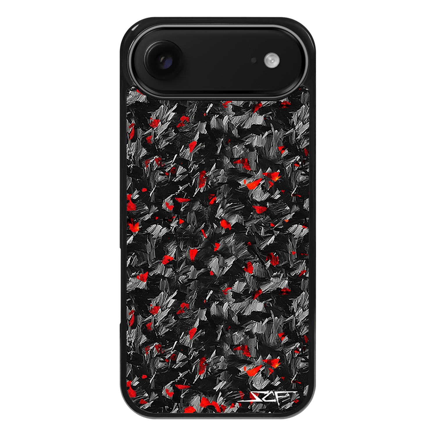 Kies-Motorsports Simply Carbon Fiber iPhone | Red Flake Forged Carbon Fiber Case | CLASSIC Series