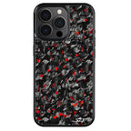 Kies-Motorsports Simply Carbon Fiber iPhone | Red Flake Forged Carbon Fiber Case | CLASSIC Series