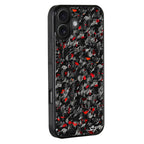Kies-Motorsports Simply Carbon Fiber iPhone | Red Flake Forged Carbon Fiber Case | CLASSIC Series iPhone 17