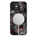 Kies-Motorsports Simply Carbon Fiber iPhone | Red Flake Forged Chunk Carbon Fiber Case | CLASSIC Series