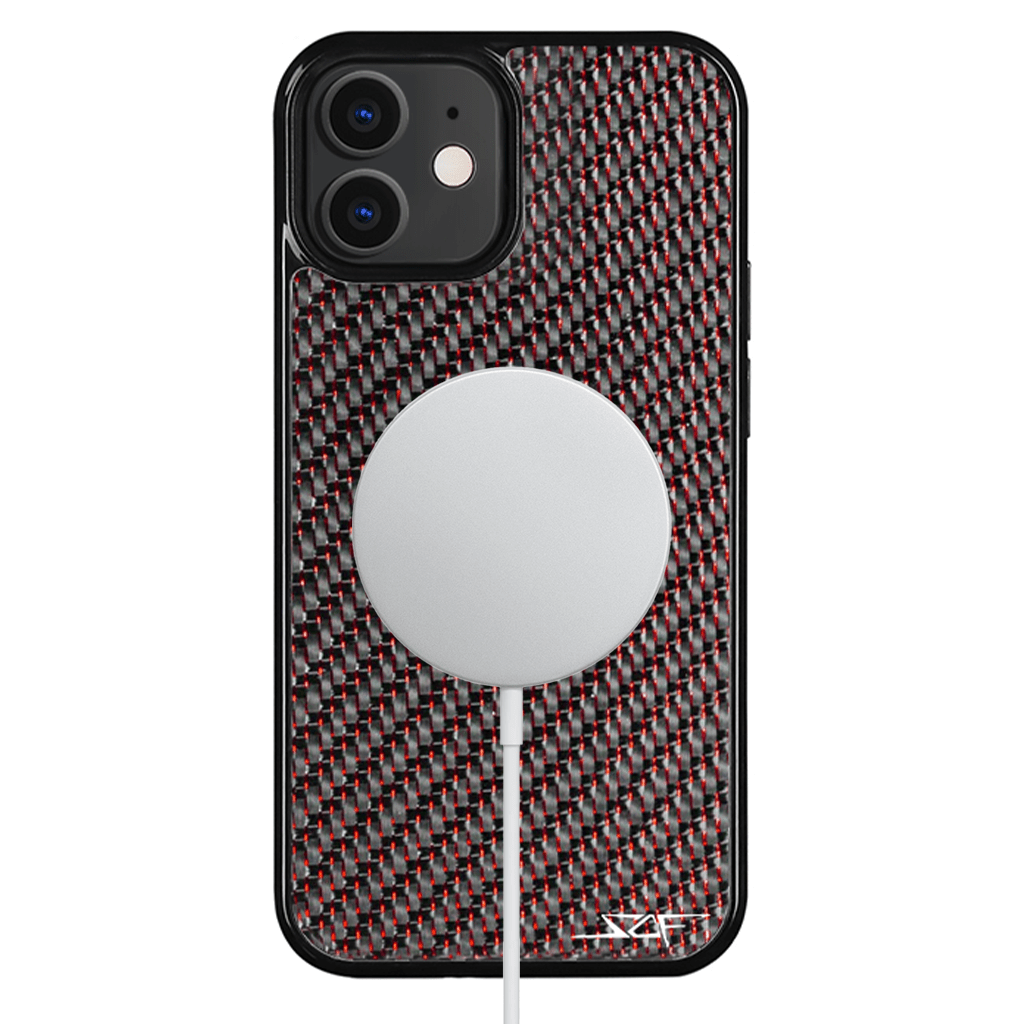 Kies-Motorsports Simply Carbon Fiber iPhone | Red Lace Carbon Fiber Case | CLASSIC Series