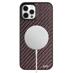 Kies-Motorsports Simply Carbon Fiber iPhone | Red Lace Carbon Fiber Case | CLASSIC Series