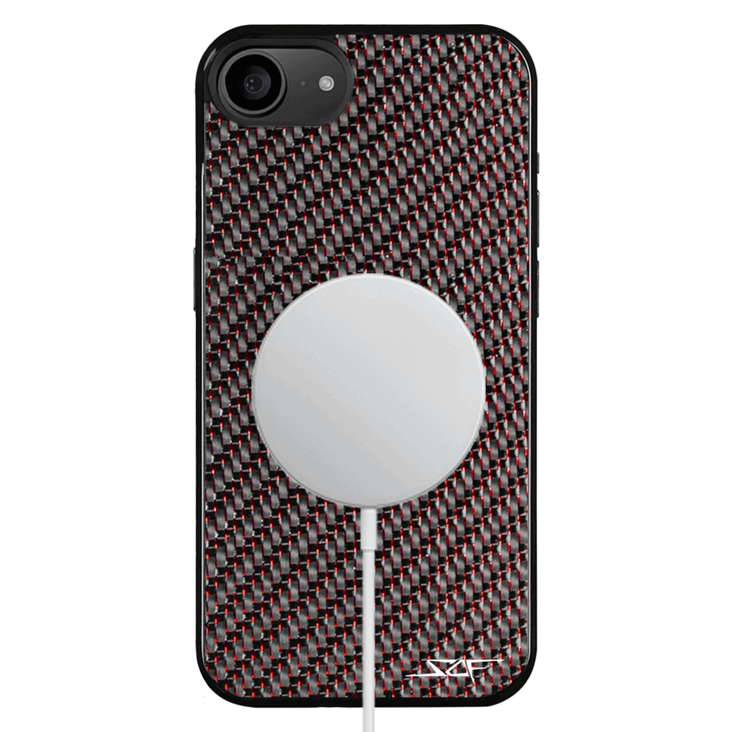 Kies-Motorsports Simply Carbon Fiber iPhone | Red Lace Carbon Fiber Case | CLASSIC Series