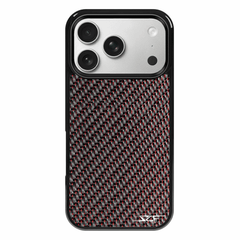 Kies-Motorsports Simply Carbon Fiber iPhone | Red Lace Carbon Fiber Case | CLASSIC Series