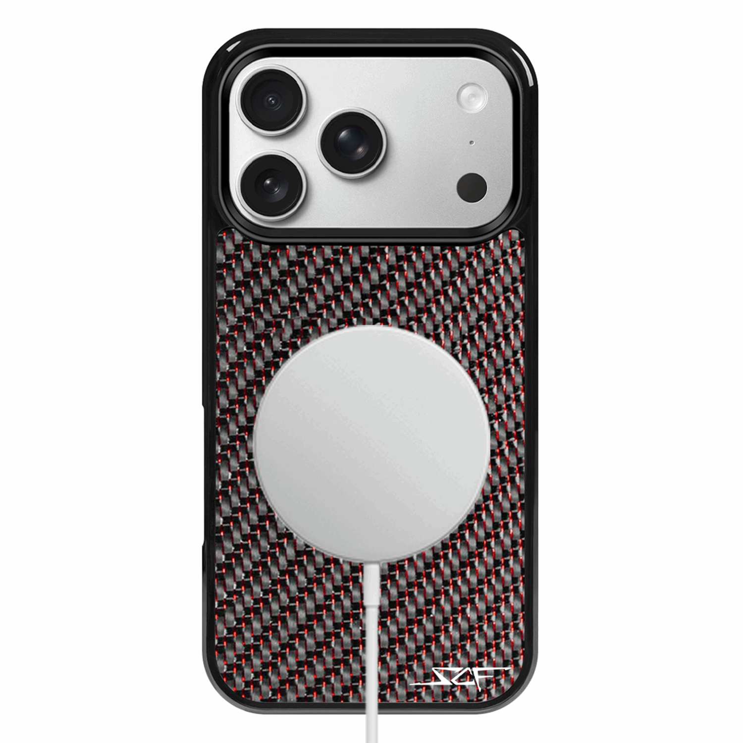 Kies-Motorsports Simply Carbon Fiber iPhone | Red Lace Carbon Fiber Case | CLASSIC Series