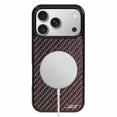 Kies-Motorsports Simply Carbon Fiber iPhone | Red Lace Carbon Fiber Case | CLASSIC Series