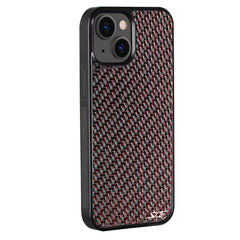 Kies-Motorsports Simply Carbon Fiber iPhone | Red Lace Carbon Fiber Case | CLASSIC Series iPhone 15 Plus