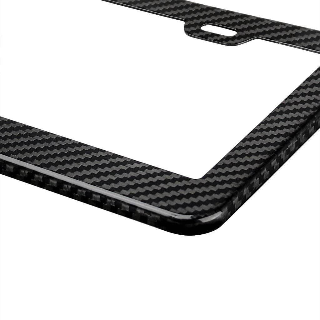 Real Carbon Fiber License Plate Frame Secondary image