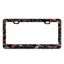 Kies-Motorsports Simply Carbon Fiber Red Flake Forged Carbon Fiber License Plate Frame