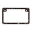 Kies-Motorsports Simply Carbon Fiber Red Flake Forged Carbon Fiber Motorcycle License Plate Frame