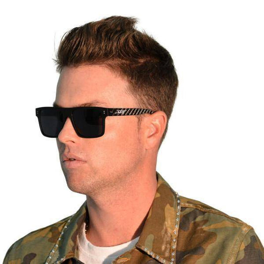 Kies-Motorsports Simply Carbon Fiber ●SPORT● Real Carbon Fiber Sunglasses (Polarized Lens | Acetate Frames)
