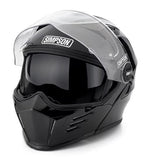 Kies-Motorsports Simpson Racing Simpson Motorcycle Mod Bandit Helmet Flat Black / XS