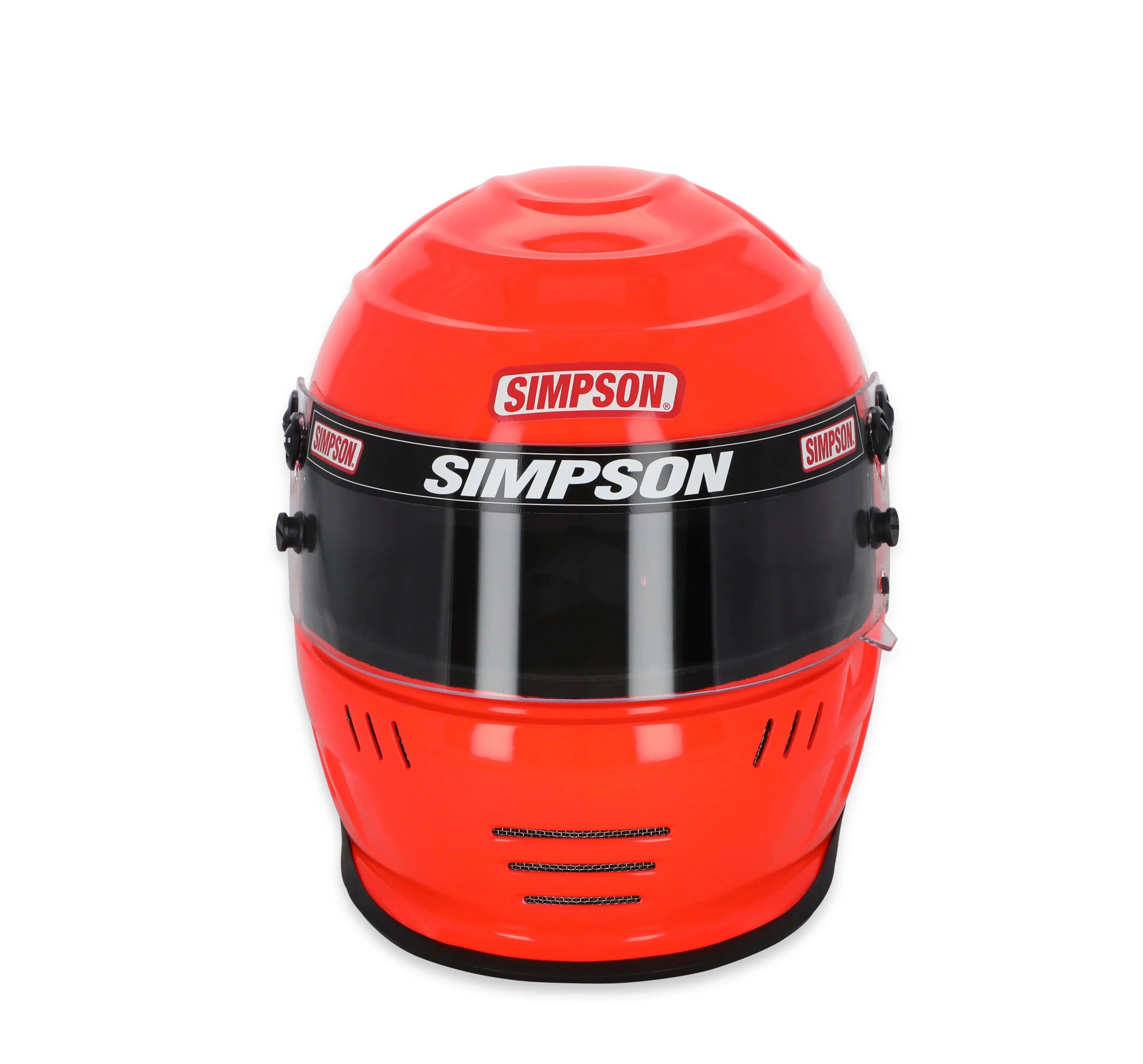 Kies-Motorsports Simpson Racing Simpson Racing Speedway Shark Racing Helmet Safety Orange / 7 1/2