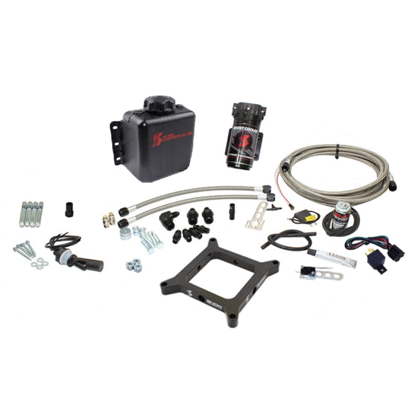 Kies-Motorsports Snow Performance Snow Performance 4150 Flange Gas Stage 1 Naturally Aspirated Water Inj Kit (SS Braided 4AN Fittings)