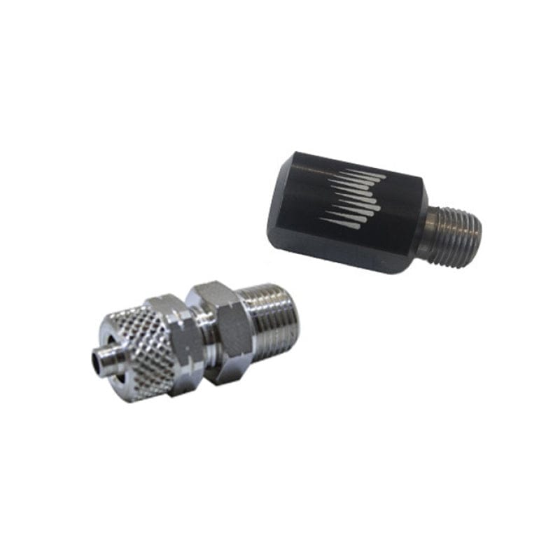 Snow Performance 90 Degree Nozzle Holder (1/8in. NPT to 1/4in. OD Tube) - Black Secondary image