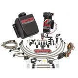 Kies-Motorsports Snow Performance Snow Performance Stage 1 Water Injection Stainless Steel Braided Line Quad Nozzle Kit