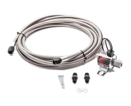 Kies-Motorsports Snow Performance Snow Performance Stainless Steel AN Line Trunk Mount Upgrade 4AN SS Braided Line Systems Main image
