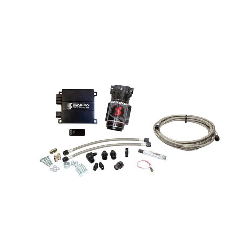 Kies-Motorsports Snow Performance Snow Performance Stg 2 Boost Cooler Prog. Engine Mount Water Inj. Kit (SS Braided Line/4AN) w/o Tank Main image