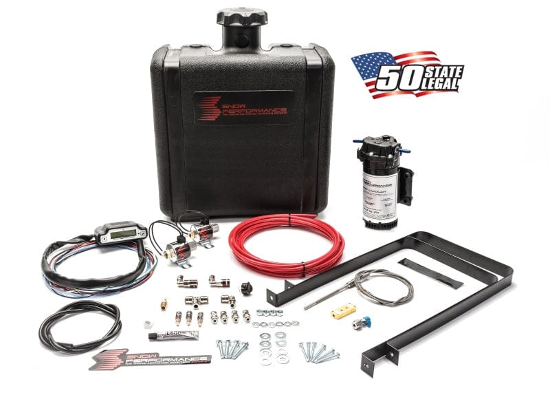 Kies-Motorsports Snow Performance Snow Performance Stg 3 Boost Cooler Water Injection Kit TD (Red Hi-Temp Tubing and Quick Fittings)