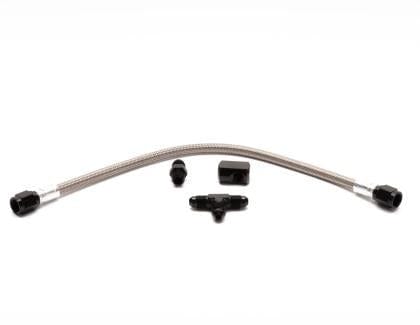 Kies-Motorsports Snow Performance Water-Methanol Dual Nozzle Upgrade Stainless Steel Braided Line Main image