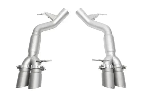 Kies-Motorsports Soul Performance BMW F06 / F12 / F13 M6 Resonated Muffler Bypass Exhaust 3.5" Slash Cut Single Wall Tips - (Signature Satin)