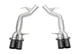 Kies-Motorsports Soul Performance BMW F10 M5 Resonated Muffler Bypass Exhaust 3.5" Straight Cut Single Wall Tips - (Satin Black)