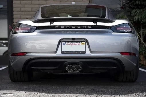 Kies-Motorsports Soul Performance Porsche 718 Cayman / Boxster Bolt-On X-Pipe With Tips Straight Cut Single Wall Tips