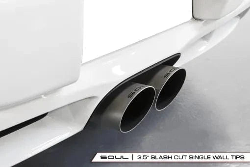 Kies-Motorsports Soul Performance Porsche 718 Cayman / Boxster Bolt-On X-Pipe With Tips Straight Cut Single Wall Tips