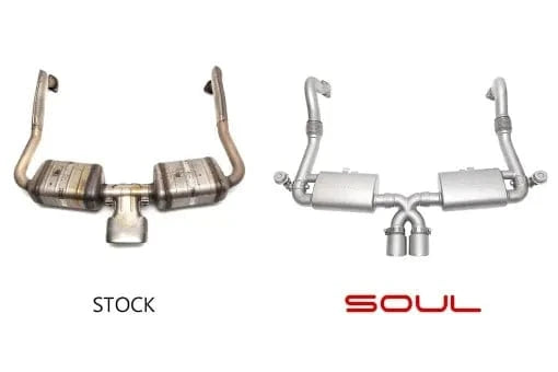 Kies-Motorsports Soul Performance Porsche 718 Cayman / Boxster Competition Package - (Valved) - Chrome Tips
