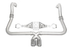Kies-Motorsports Soul Performance Porsche 718 Cayman / Boxster Performance Exhaust System - Manual Trans - Slash  Cut Single Wall Tips (Copy) Slash  Cut Single Wall Tips / Brushed