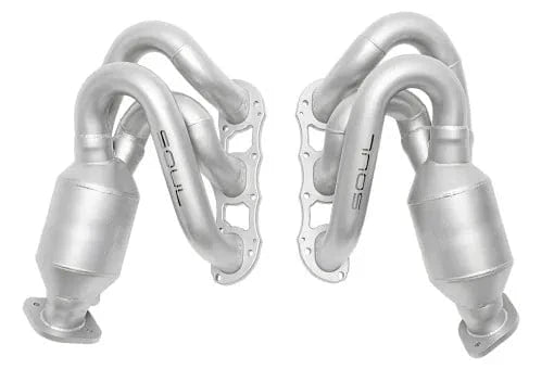 Kies-Motorsports Soul Performance Porsche 981 Cayman / Boxster Long Tube Street Headers (w/ HJS 200 cell catalytic converters)
