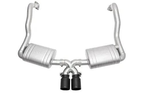 Kies-Motorsports Soul Performance Porsche 981 Cayman / Boxster Performance Exhaust System  Straight Cut Single Wall Tips Straight Cut Single Wall Tips / Satin Black
