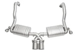 Kies-Motorsports Soul Performance Porsche 981 Cayman / Boxster Valved Exhaust System  Slash Cut Single Wall Tips Slash Cut Single Wall Tips / Brushed