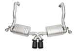 Kies-Motorsports Soul Performance Porsche 981 Cayman / Boxster Valved Exhaust System  Slash Cut Single Wall Tips Slash Cut Single Wall Tips / Satin Black