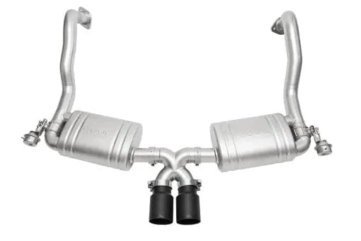 Kies-Motorsports Soul Performance Porsche 981 Cayman / Boxster Valved Exhaust System  Straight Cut Single Wall Tips Straight Cut Single Wall Tips / Satin Black