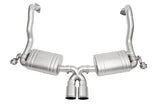 Kies-Motorsports Soul Performance Porsche 981 Cayman / Boxster Valved Exhaust System  Straight Cut Single Wall Tips Straight Cut Single Wall Tips / Signature Satin