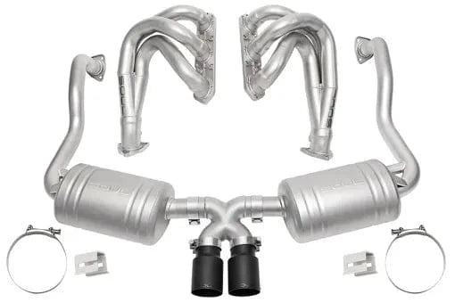 Kies-Motorsports Soul Performance Porsche 986 Boxster (2000-2004) Competition Exhaust Package Dual Wall Chrome Dual Wall Chrome / Black Chrome