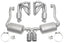 Kies-Motorsports Soul Performance Porsche 986 Boxster (2000-2004) Street Exhaust Package - Dual Wall Chrome Dual Wall Chrome / Polished Chrome