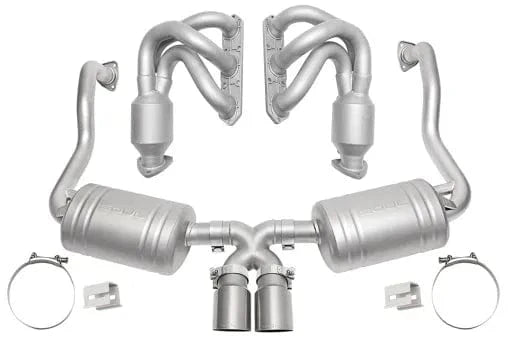 Kies-Motorsports Soul Performance Porsche 986 Boxster (2000-2004) Street Exhaust Package Slash Cut Single Wall Tips