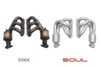 Kies-Motorsports Soul Performance Porsche 987.1 Cayman / Boxster Long Tube Street Headers (w/ HJS 200 cell catalytic converters)