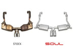 Kies-Motorsports Soul Performance Porsche 987.2 Cayman / Boxster Valved Exhaust System -Slash Cut Single Wall