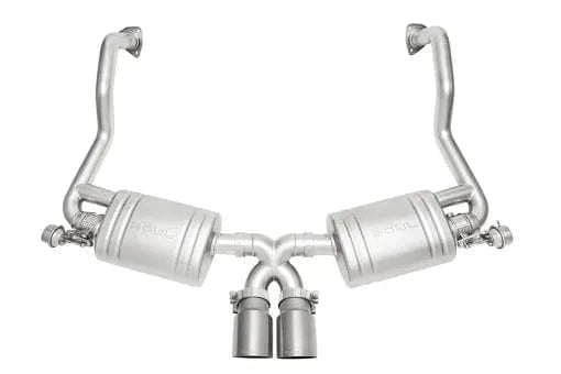Kies-Motorsports Soul Performance Porsche 987.2 Cayman / Boxster Valved Exhaust System -Straight Cut Single Wall Straight Cut Single Wall / Brushed