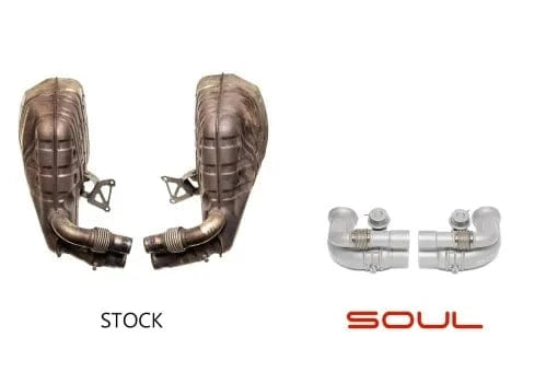 Kies-Motorsports Soul Performance Porsche 991.1 / 991.2 GT3 Side Muffler Bypass Pipes (Valved)