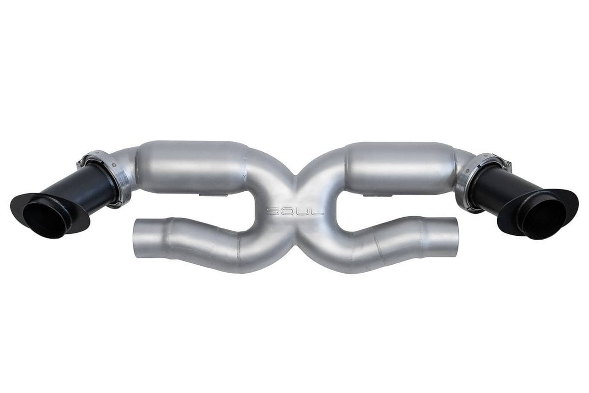 Kies-Motorsports Soul Performance Porsche 992 Turbo SOUL X-Pipe Exhaust System