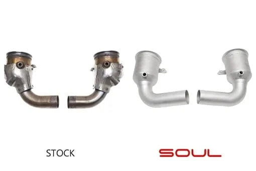 Kies-Motorsports Soul Performance Porsche 992 Turbo Sport Catalytic Converters (PSE ONLY) - US Models / Non-GPF equipped vehicles