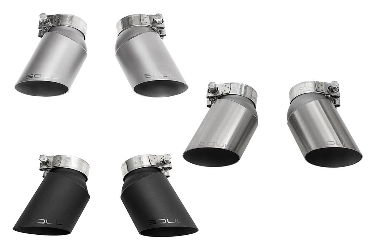 Kies-Motorsports Soul Performance Porsche 997.1 Turbo GT2 Style Bolt On Exhaust Tips